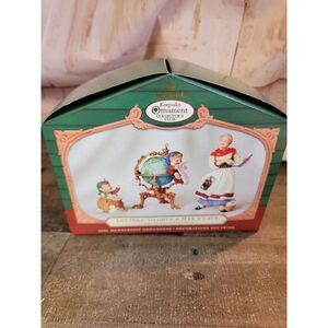 Hallmark 2001 lettera Globus mrs Claus ornament Xmas Decor set